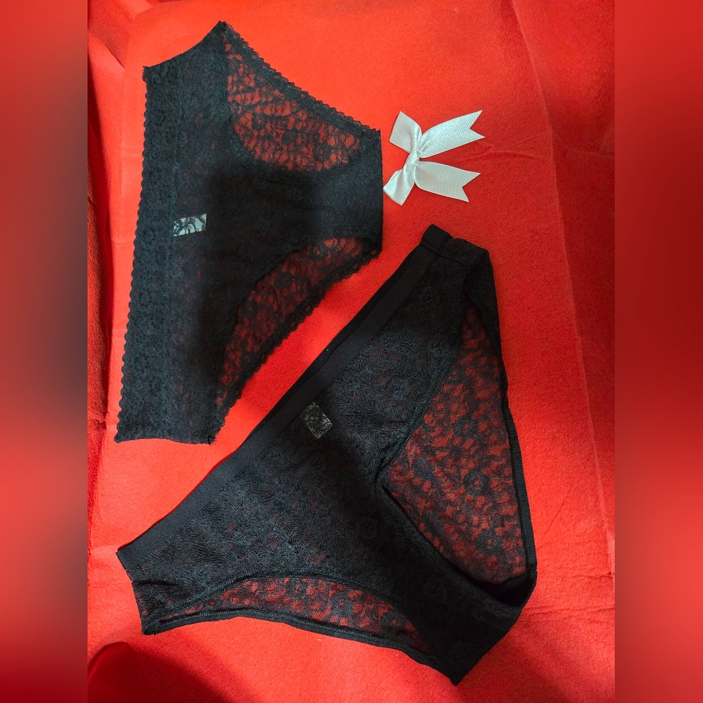Arizona Body Lace Cheeky Black Women's Panties | Lot of 2